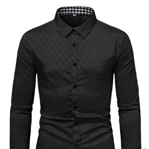 Black Mens Dress Shirt